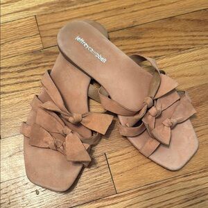 Jeffrey Campbell Tan Sandals with Criss-Cross Design